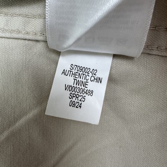 2025 BANANA REPUBLIC Wmn L Classic Twill 4 Pocket Utility Button Jacket Twill - Picture 15 of 16